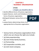 Forms of Business Organisation