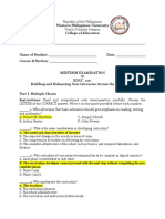 Answer Key - Midterm Examination in Benlatc - 2021-2022