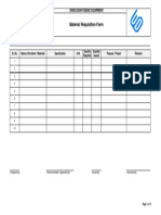 Exhibit 09.03 - Material Requisition Form