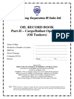 Oil Record Book Instructions