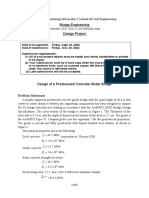 Course-Project 1 - (2022) - Design of A Prestressed Concrete Girder Bridge