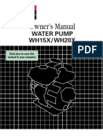 Owner's Manual: Water Pump WH15X/WH20X