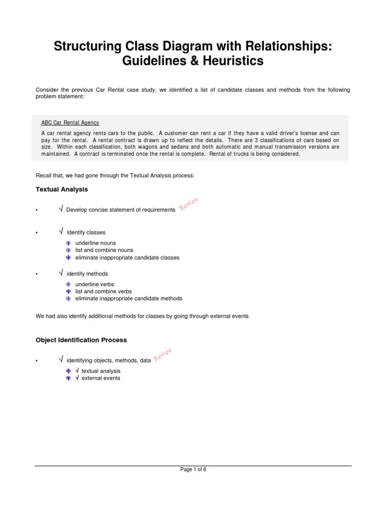 Class Diagram Relationships Guide | PDF | Object Oriented Programming ...
