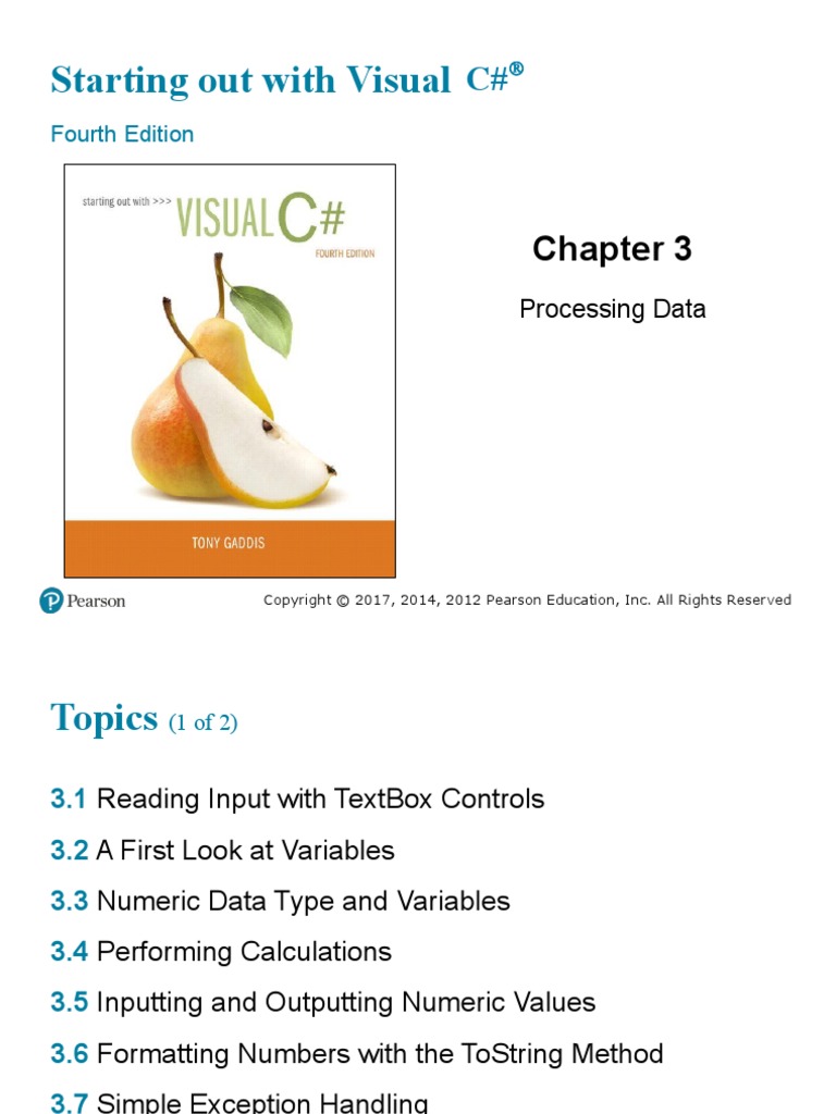 Starting Out With Visual: Fourth Edition | PDF | Variable (Computer ...