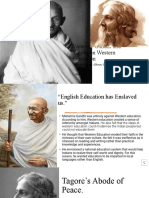 Views of Gandhi and Tagore On Western Education