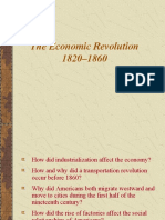 The Economic Revolution 1820-1860: How Industrialization Transformed America