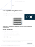 Cisco HyperFlex Study Notes (Part 1) - InfraPCS