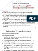 2.1 Materials Requirements Planning (MRP)