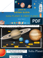 SISTEM SURIA Suhu Planet, Orbit Planet Dan Masa Peredaran Planet