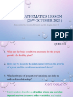 S.3 Mathematics Lesson (26 OCTOBER 2021) : Prepared by Ms. Gyaviira M Goretti and Mr. Kagimu Henry J