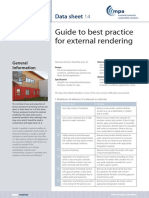 Guide To Best Practice For External Rendering: Data Sheet 14