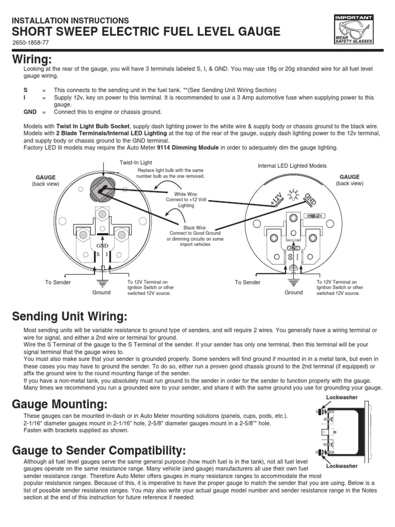 Fuel Level Sensor Wiring Harness Replacement PDF Electrical Wiring