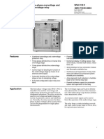 Three-Phase Overvoltage and Undervoltage Relay: 1MRS 750359-MBG Spau 130 C