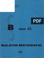 Buletin Matematic Nr.1 Al Insp Scolar Bucuresti (1988)