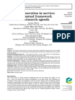 Artigo - Aksoy (2019) - Social Innovation in Service A Conceptual Framework and Research Agenda