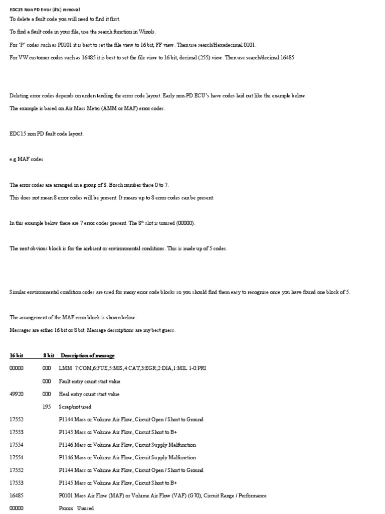 EDC15 Non-PD DTC Removal Guide | PDF | Computing | Computer Science