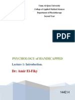 DR: Amir El-Fiky: Psychology of Handicapped