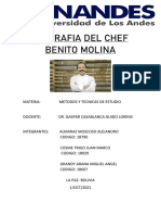Biografia Del Chef Benito Molina