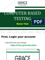GCBT Demo Test Login and Profile Update