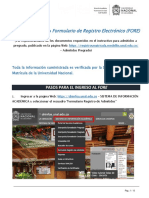 Manual de Usuario Formulario de Registro de Admitidos - ForE - 2