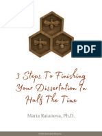 3 STEPS To Finishing Your Dissertation in Half The Time - Maria - Ratanova