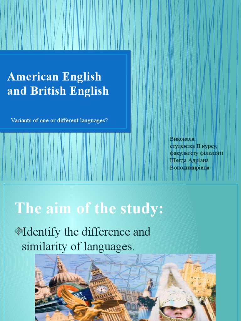 American vs British English Analysis | PDF | English Language | Word