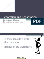 Connotation and Denotation