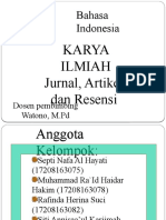 Karya Ilmiah Jurnal, Artikel, Dan Resensi: Bahasa Indonesia