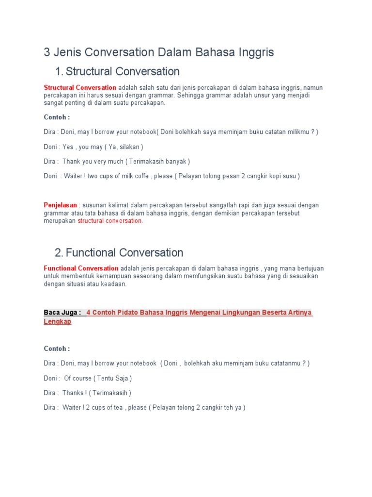 3 Conversation in English | PDF