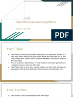 AST20105 Data Structure and Algorithms: Chapter 9 - Hash Table