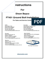 Instructions: For Dixon Bayco FT451 Ground Bolt Installation