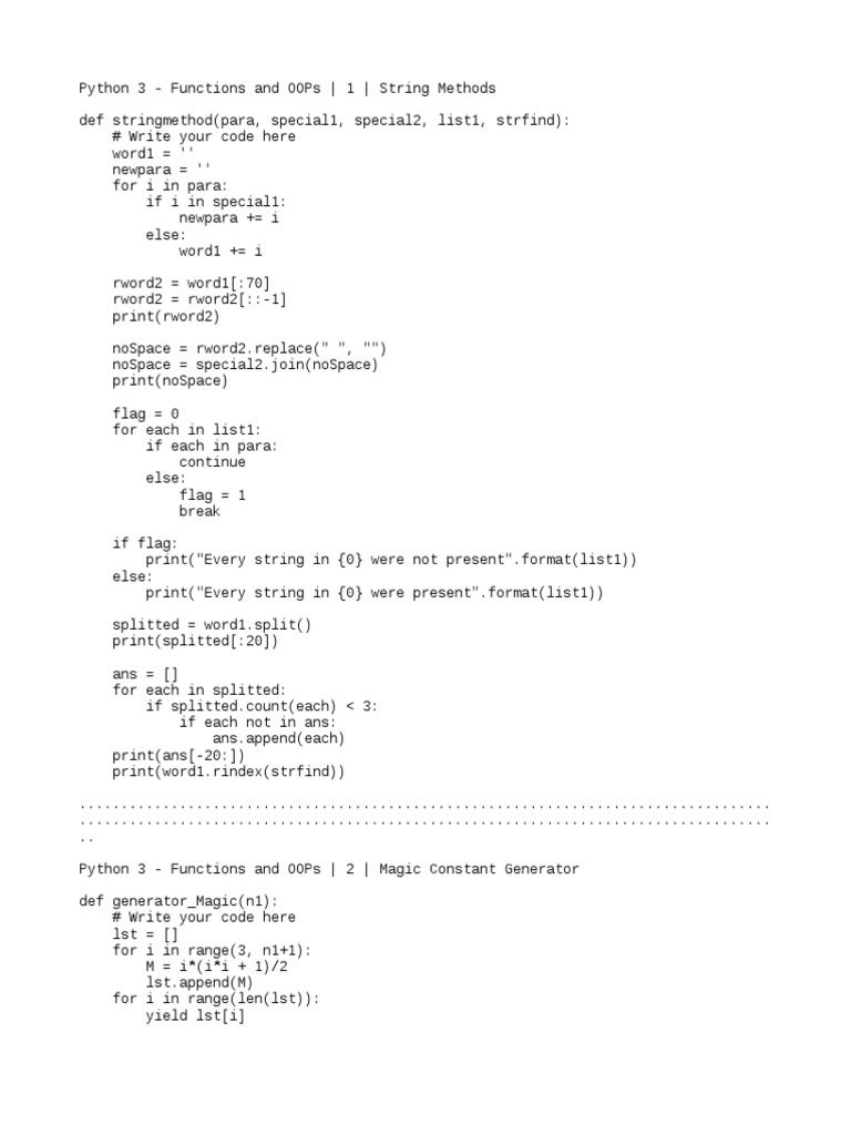Python Oops | Download Free PDF | Software Development | Computer Science