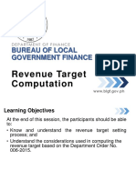 DAMA - 08 - Revenue Target Computation