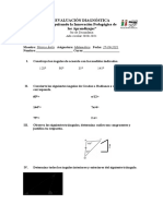 5to - Matemática EVALUACIÓN DIAGNÓSTICA