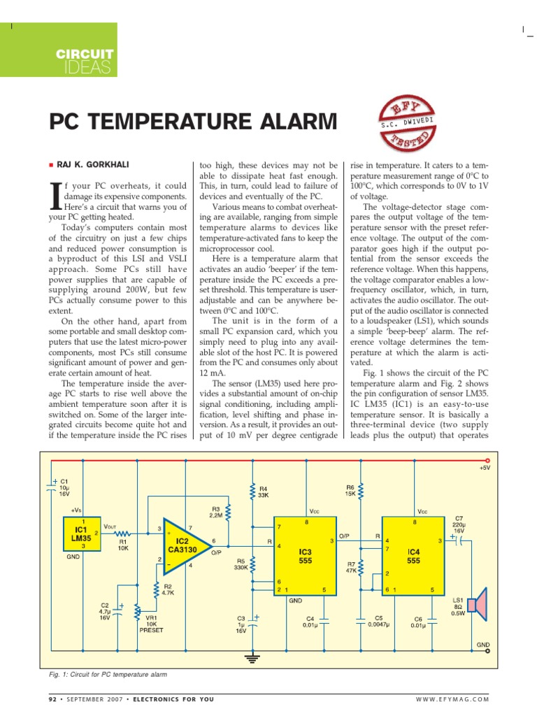 PC Temperature Sept07 | PDF