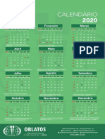 Calendário Oblatos 2020
