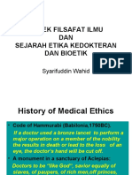 Aspek Filsafat Dan Etika Dokter Prof Syarifuddin Wahid