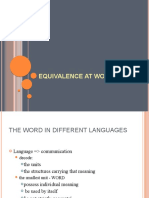 Chapter 2 - EQUIVALENCE AT WORD LEVEL