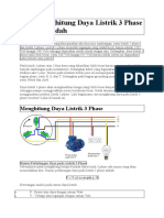 Cara Menghitung Daya Listrik 3 Phase Dengan Mudah