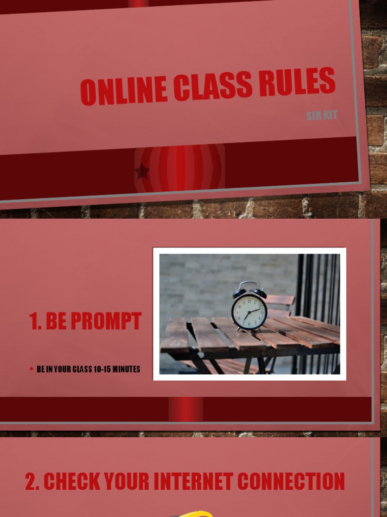 Online class rules pdf