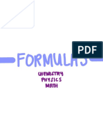 Formulas