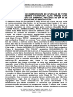 Ata de Encerramento de Contagem de Votos Apuração