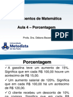 AULA 4 - Porcentagem - Resolvido