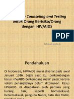 Voluntary Counseling and Testing: Untuk Orang Berisiko/Orang