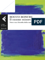 (eBook-ita) Il Canone Minore. Verso Una Filosofia Della Natura - Rocco Ronchi [Saggistica, 2017]