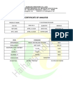 Certificate of Analysis: Haihang Industry Co., LTD