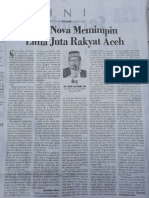 Pak Nova Memimpin Lima Juta Rakyat Aceh