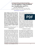 Enhanced Face Recognition Using Euclidean Distance Classification and PCA