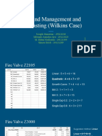Demand Management and Forecasting (Wilkins Case) - Syndicate 6
