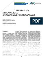 V. 6 N. 4 Ago 2019 - o Conflito Separatista No Camaroes